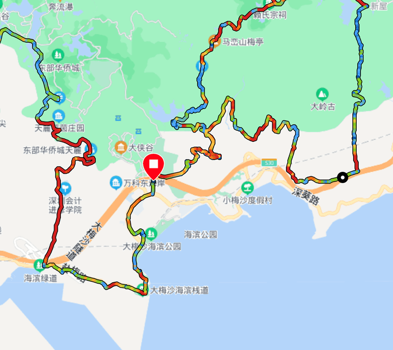 小三洲-华侨城-半山公园带（洞背绿道）
