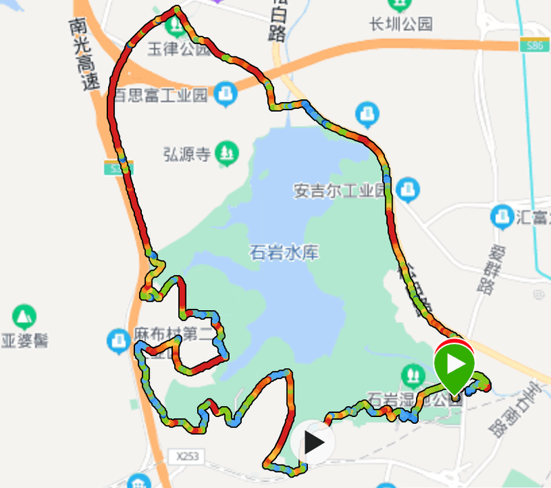 石岩湿地公园（强烈推荐，休闲骑）