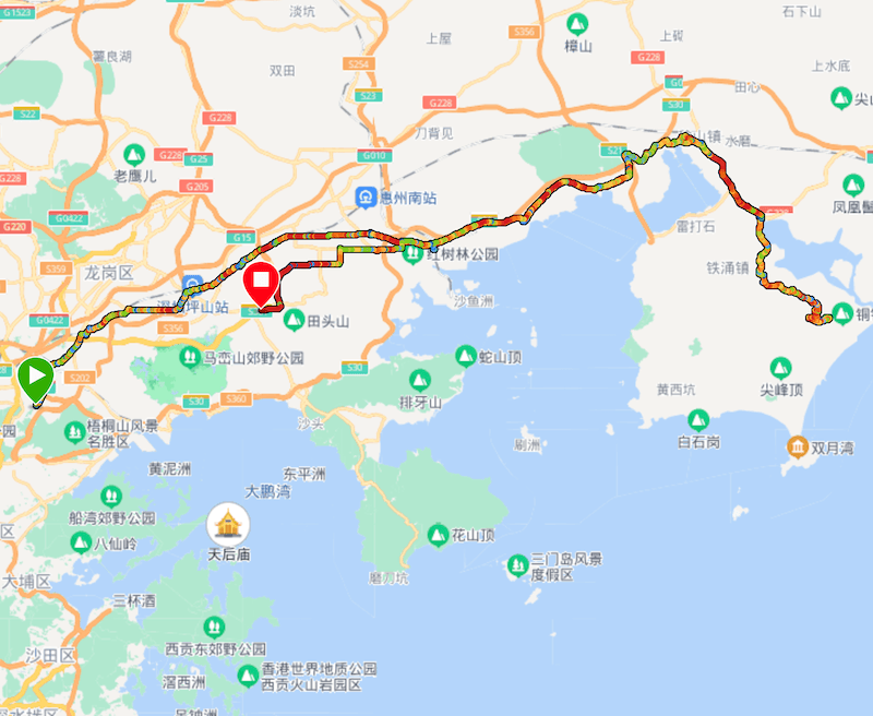 深圳-惠东观音山200km路线EP01